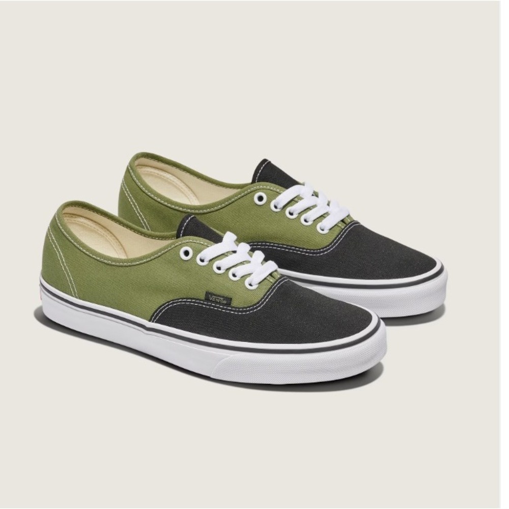 Vans Authentic Sneakers Womens 5 Pop Loden Green Black New Low Top Shoes